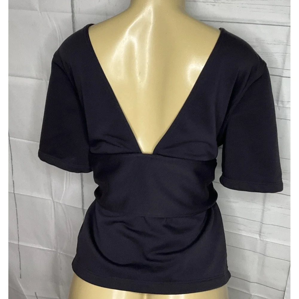 Nike Studio Yoga‎ Top Womens Sz L Short Sleeve Training Sweatshirt AR6367-080